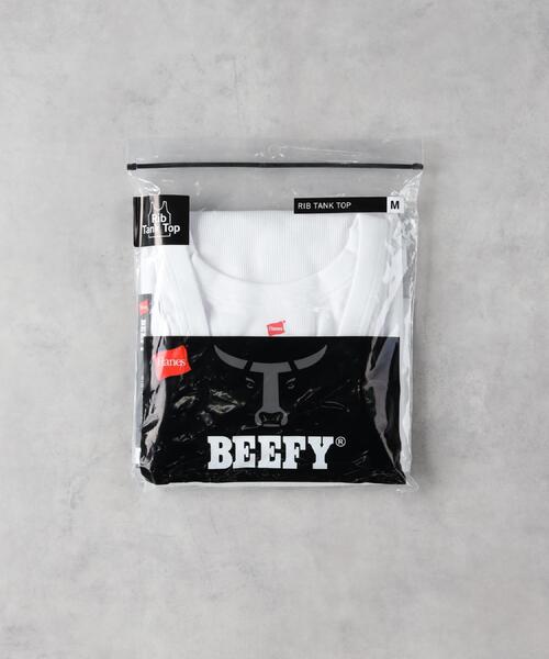 HANES(ヘインズ)の「HANES(ヘインズ)【メンズ】「BEEFY」タンクトップ(タンクトップ・メンズ・ブラック/ホワイト・L/M/XL)」の19枚目の写真
