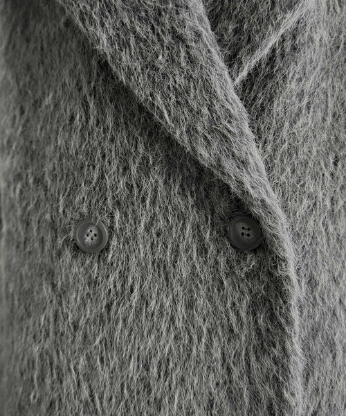 セール】ふわり纏うだけで上品見え。2wayシャギーダブルビックカラー