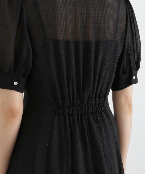 PROPORTION BODY DRESSING（プロポーションボディドレッシング）の「シアーシャツワンピース / 1215140512（ワンピース・レディース・グレー/ブラック・SMALL/MEDIUM）」の11枚目の写真
