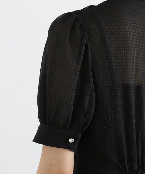 PROPORTION BODY DRESSING（プロポーションボディドレッシング）の「シアーシャツワンピース / 1215140512（ワンピース・レディース・グレー/ブラック・SMALL/MEDIUM）」の12枚目の写真