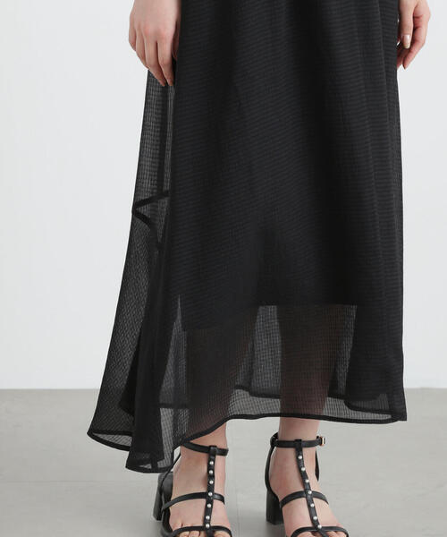 PROPORTION BODY DRESSING（プロポーションボディドレッシング）の「シアーシャツワンピース / 1215140512（ワンピース・レディース・グレー/ブラック・SMALL/MEDIUM）」の15枚目の写真