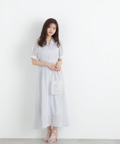 PROPORTION BODY DRESSING（プロポーションボディドレッシング）の「シアーシャツワンピース / 1215140512（ワンピース・レディース・グレー/ブラック・SMALL/MEDIUM）」の21枚目の写真