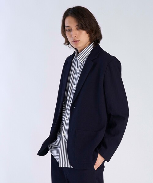 agnes b.(アニエスベー)の「【Outlet】メンズ ジャケット(テーラードジャケット・メンズ・ネイビー・0/2/1)」の8枚目の写真