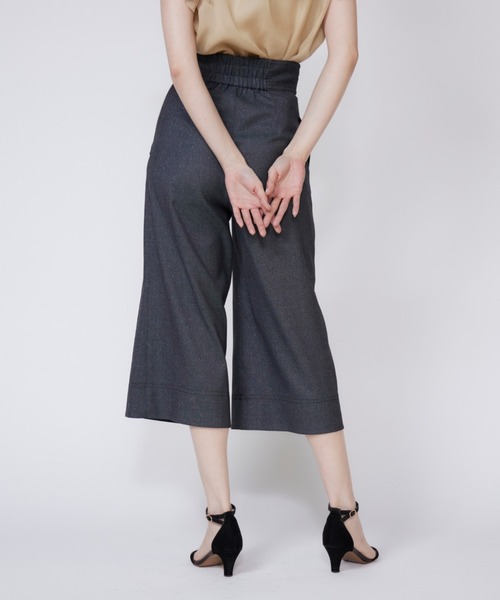 セール】煌めきストレッチツイル ラメデニムハイウエストパンツ セール】煌めきストレッチツイル ラメデニムハイウエストパンツ