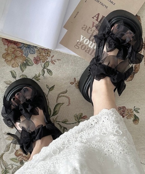 ★ぷくぷくリボン★【CHANEL】レディーライクサンダル ☆ぷくぷくリボン☆【CHANEL】レディーライクサンダル