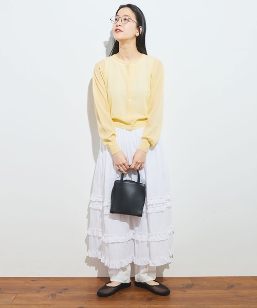 fig London raw cardigan サックス fig London raw cardigan サックス