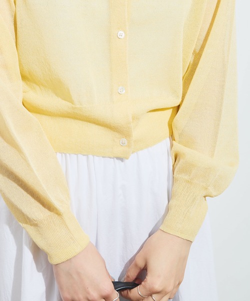 fig London(フィグロンドン)の「raw cardigan(カーディガン/ボレロ・レディース・サックスブルー/ブラック/イエロー/レッド・FREE)」の12枚目の写真