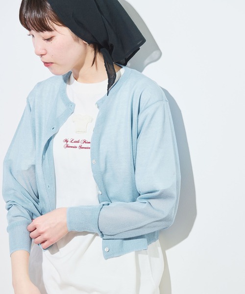 fig London(フィグロンドン)の「raw cardigan(カーディガン/ボレロ・レディース・サックスブルー/ブラック/イエロー/レッド・FREE)」の8枚目の写真
