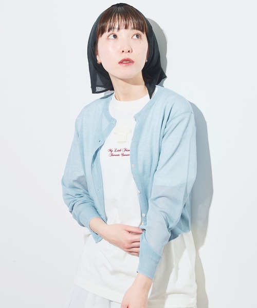 fig London(フィグロンドン)の「raw cardigan(カーディガン/ボレロ・レディース・サックスブルー/ブラック/イエロー/レッド・FREE)」の9枚目の写真