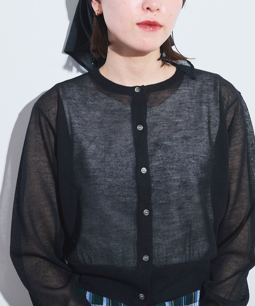 fig London(フィグロンドン)の「raw cardigan(カーディガン/ボレロ・レディース・サックスブルー/ブラック/イエロー/レッド・FREE)」の19枚目の写真