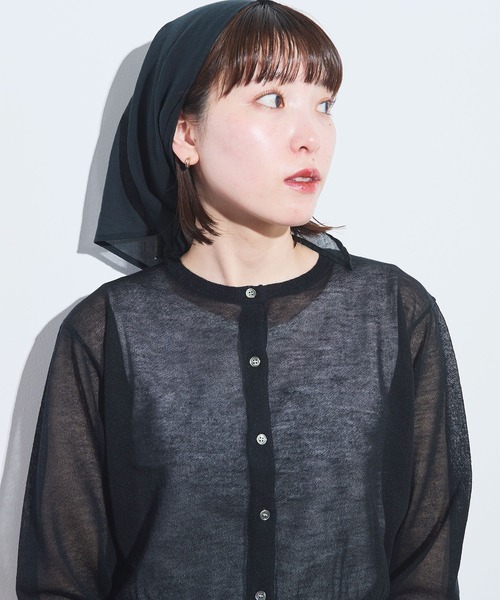 fig London(フィグロンドン)の「raw cardigan(カーディガン/ボレロ・レディース・サックスブルー/ブラック/イエロー/レッド・FREE)」の20枚目の写真