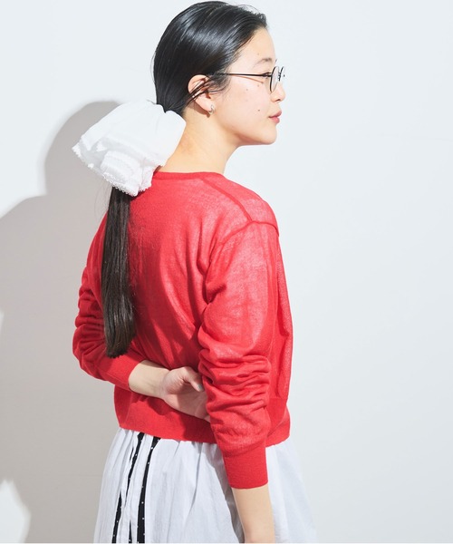 fig London raw cardigan サックス fig London（フィグロンドン）の「RAW cardigan（カーディガン