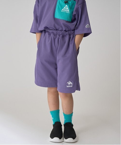 minimal(ミニマル)の「【吸水速乾】バスケショーツ(その他パンツ・キッズ・パープル/レッド/グリーン/ブラック・90cm/100cm/110cm/120cm/130cm/140cm)」の3枚目の写真