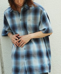 CALTOP キャルトップ　オンブレシャツ　ブルー系 Cal Top シャツ CALTOP キャルトップ S/S SHIRTS オンブレ