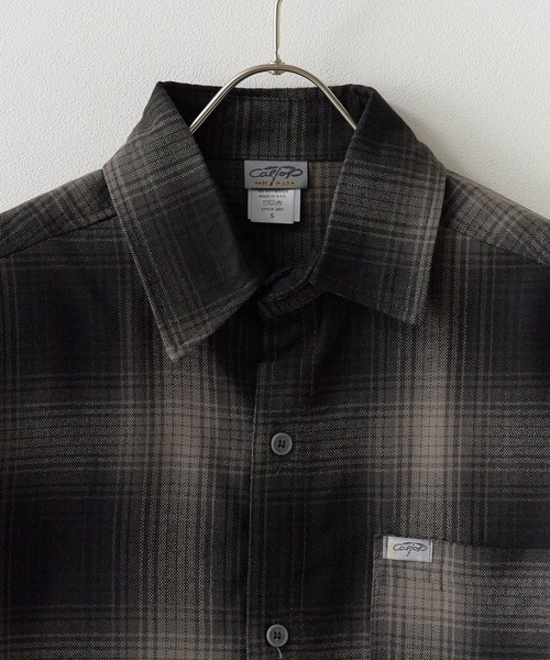 Cal Top（キャルトップ）の「CALTOP/キャルトップ ART2000 SHORT SLEEVE SHIRT チェックシャツ オンブレチェック（シャツ/ブラウス・メンズ・ブラウン/スカイブルー系/ブルー/グリーン系その他/ネイビー×ホワイト/ブラック×ホワイト/ブラック/グレー・S/M/L/XL）」の20枚目の写真