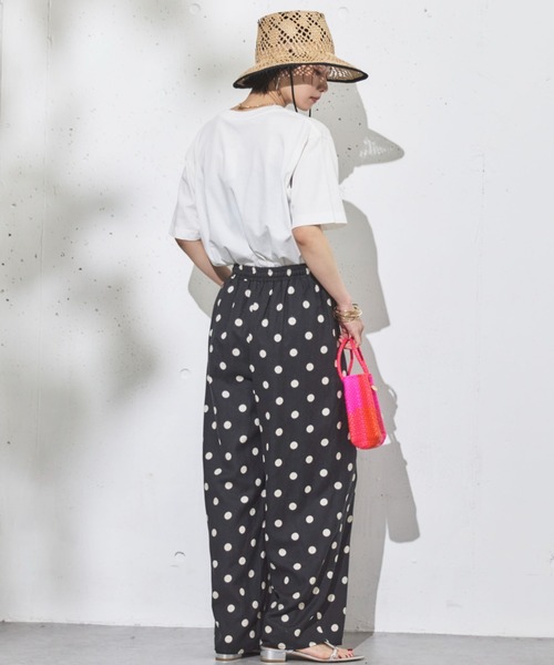 Letra(レトラ)の「【Letra】MERCADO BAG MINI STYLE BLOCKS(かごバッグ・レディース・オレンジ/ホワイト×ブラック・ONESIZE)」の4枚目の写真