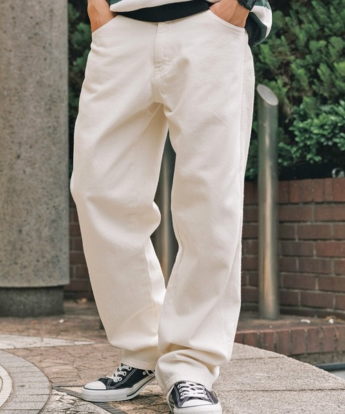 Dickies(ディッキーズ)の「Dickies/ディッキーズ JH Denim Jeans, Natural Denim デニムパンツ ジーンズ ワイド(デニムパンツ・メンズ・ホワイト/ネイビー・34/30/36)」の2枚目の写真