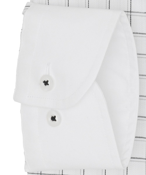 TOKYO SHIRTS（トウキョウシャツ）の「形態安定ノンアイロン ボタンダウン 長袖ビジネスワイシャツ（ビジネスシャツ・メンズ・グレー・首回り39cm-裄丈80cm/首回り39cm-裄丈84cm/首回り41cm-裄丈82cm/首回り41cm-裄丈86cm/首回り37cm-裄丈80cm/首回り42cm-裄丈82cm/首回り42cm-裄丈86cm/首回り43cm-裄丈82cm/首回り43cm-裄丈86cm/首回り37cm-裄丈84cm）」の3枚目の写真