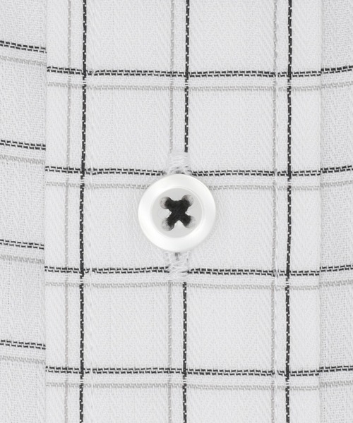 TOKYO SHIRTS（トウキョウシャツ）の「形態安定ノンアイロン ボタンダウン 長袖ビジネスワイシャツ（ビジネスシャツ・メンズ・グレー・首回り39cm-裄丈80cm/首回り39cm-裄丈84cm/首回り41cm-裄丈82cm/首回り41cm-裄丈86cm/首回り37cm-裄丈80cm/首回り42cm-裄丈82cm/首回り42cm-裄丈86cm/首回り43cm-裄丈82cm/首回り43cm-裄丈86cm/首回り37cm-裄丈84cm）」の4枚目の写真