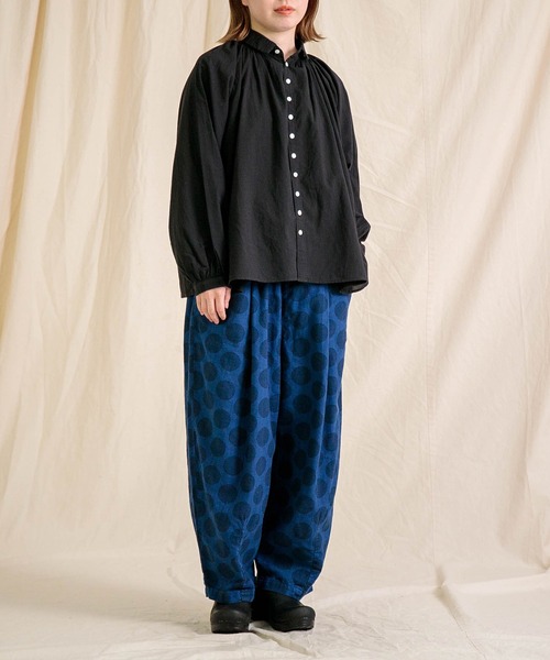 Brocante（ブロカント）の「[Brocante / ブロカント] 60sローン グランロンシャツ（シャツ/ブラウス・レディース・ブラック/グレー/ベージュ/ホワイト/ライトグレー・2）」の17枚目の写真