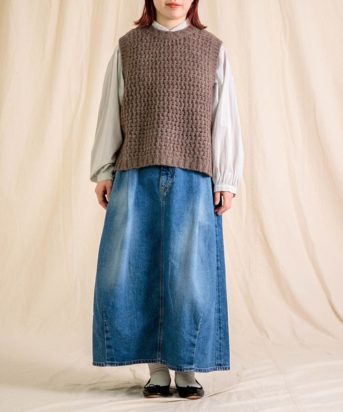 Brocante（ブロカント）の「[Brocante / ブロカント] 60sローン グランロンシャツ（シャツ/ブラウス・レディース・ブラック/グレー/ベージュ/ホワイト/ライトグレー・2）」の11枚目の写真