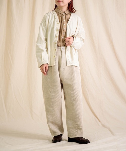 Brocante（ブロカント）の「[Brocante / ブロカント] 60sローン グランロンシャツ（シャツ/ブラウス・レディース・ブラック/グレー/ベージュ/ホワイト/ライトグレー・2）」の8枚目の写真