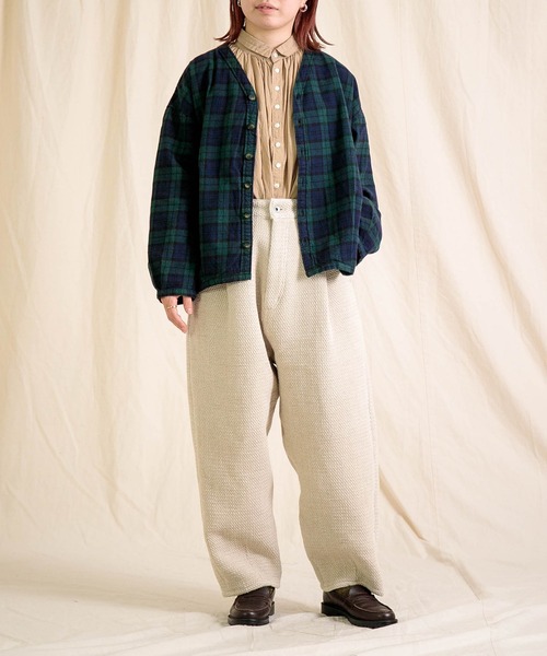 Brocante（ブロカント）の「[Brocante / ブロカント] 60sローン グランロンシャツ（シャツ/ブラウス・レディース・ブラック/グレー/ベージュ/ホワイト/ライトグレー・2）」の7枚目の写真