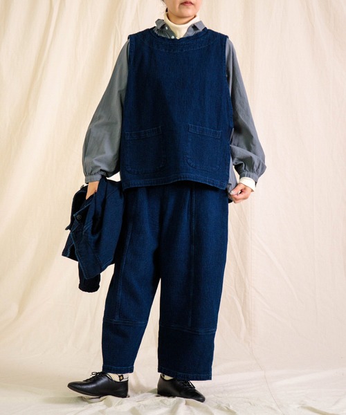 Brocante（ブロカント）の「[Brocante / ブロカント] 60sローン グランロンシャツ（シャツ/ブラウス・レディース・ブラック/グレー/ベージュ/ホワイト/ライトグレー・2）」の11枚目の写真