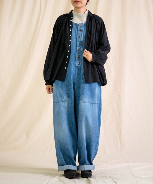 Brocante（ブロカント）の「[Brocante / ブロカント] 60sローン グランロンシャツ（シャツ/ブラウス・レディース・ブラック/グレー/ベージュ/ホワイト/ライトグレー・2）」の16枚目の写真