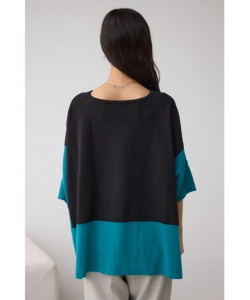 AZUL by moussy(アズールバイマウジー)の「バイカラーワイドルーズニット(ニット/セーター・レディース・オフホワイト/ブラック系その他/グレー系その他・FREE)」の19枚目の写真