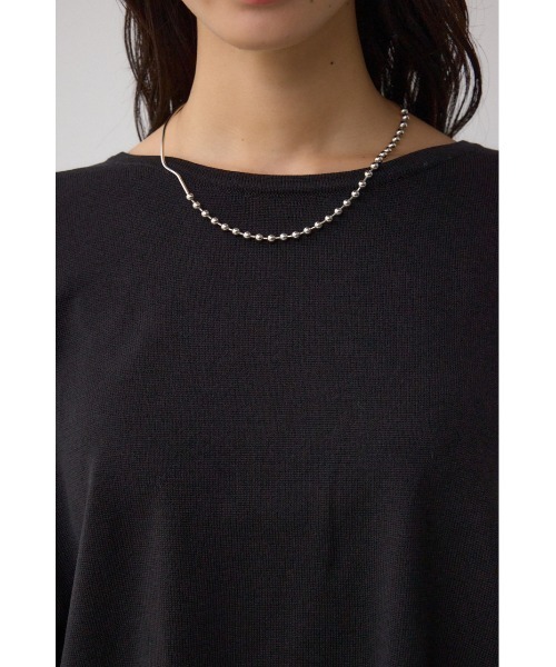 AZUL by moussy(アズールバイマウジー)の「バイカラーワイドルーズニット(ニット/セーター・レディース・オフホワイト/ブラック系その他/グレー系その他・FREE)」の20枚目の写真