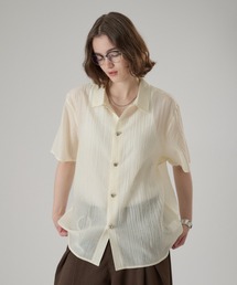 ONCILY（オンシェリー）の「SILVER BUTTON REGULAR COLLAR SHIRT / シルバーボタンレギュラーカラーシャツ（シャツ/ブラウス）」