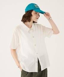 SILVER BUTTON REGULAR COLLAR SHIRT / シルバーボタンレギュラーカラーシャツ