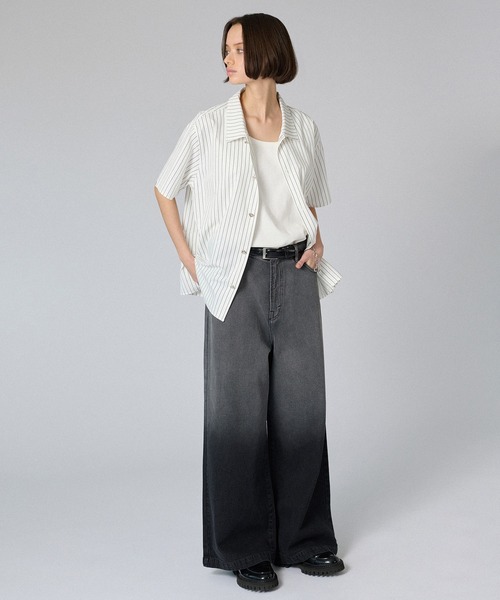 ONCILY（オンシェリー）の「SILVER BUTTON REGULAR COLLAR SHIRT / シルバーボタンレギュラーカラーシャツ（シャツ/ブラウス・メンズ・オフホワイト/ブラック/ブルー/イエロー/ホワイト系その他/ブラック系その他/ブルー系その他/ホワイト/ブラック系その他2・SMALL/MEDIUM/LARGE）」の17枚目の写真