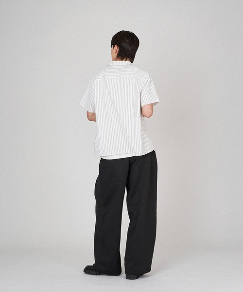 セール】SILVER BUTTON REGULAR COLLAR SHIRT / シルバーボタン