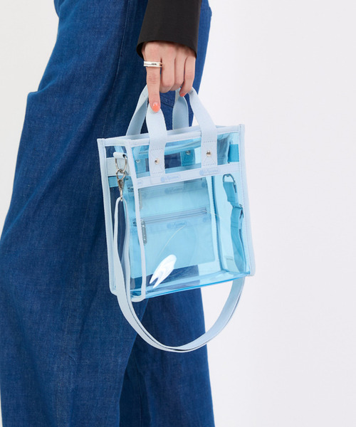 CLEAR MINI N/S TOTE クリアスカイブルー（ショルダーバッグ