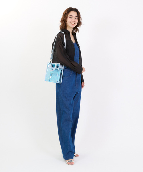 セール】CLEAR MINI N/S TOTE クリアスカイブルー（ショルダーバッグ