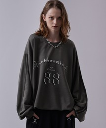 値下げ　ER emma スウェット　トレーナー ANME トレーナー スウェット ERAReactエンブロイダリーロゴ裏毛