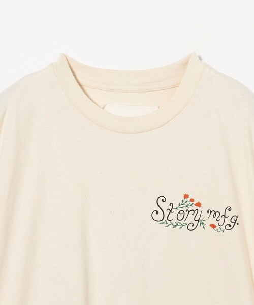 【関税込み】Story mfg. オフホワイト Grateful Tシャツ Story mfg.のオフホワイト Grateful SS Tシャツがセール中