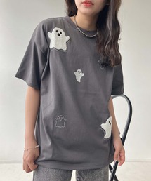 ●選びアソート ちりばめアニマルTシャツ (サメ・ネコ・おばけ)