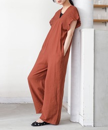osharewalker（オシャレウォーカー）の「『シャーリングサロペットパンツ』（サロペット/オーバーオール）」