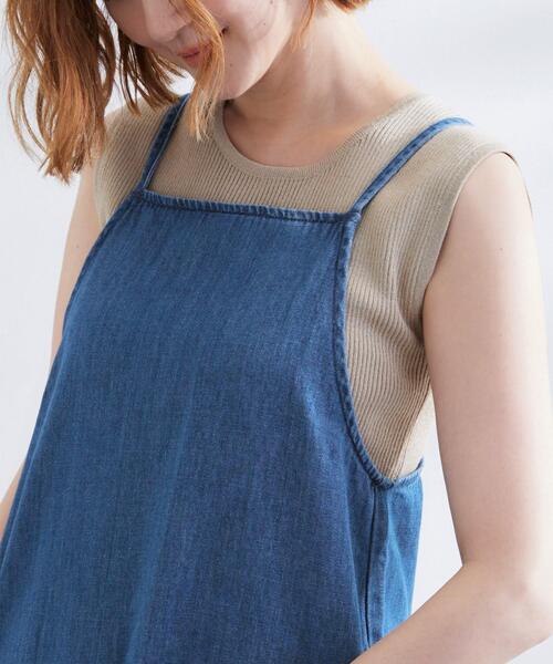 美品★ AMERI×LEE DENIM CAMISOLE DRESS Ameri（アメリ）の「AMERI×Lee DENIM CAMISOLE DRESS