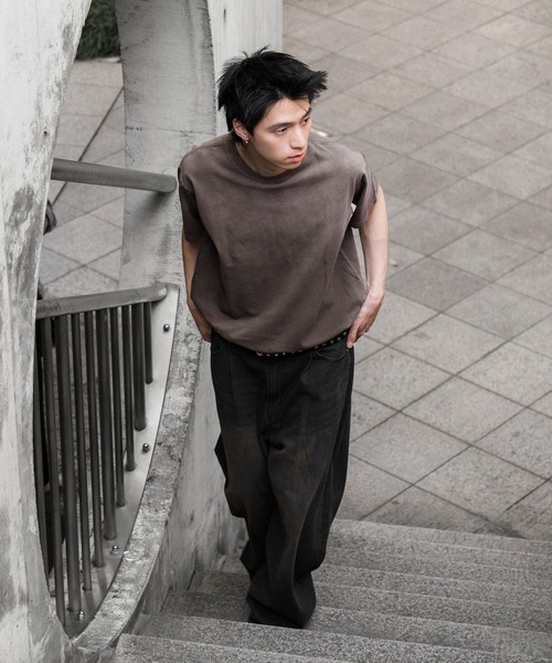 kutir(クティール)の「VINTAGELIKE DRAWCORD SUNFADED WASH TEE/ヴィンテージライクドローコードサンフェード加工TEE(Tシャツ/カットソー・メンズ・ネイビー/グレー/ブラック・LARGE/MEDIUM)」の14枚目の写真