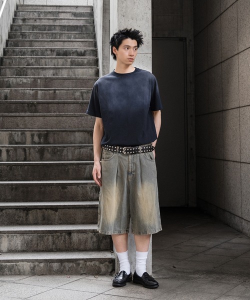 kutir(クティール)の「VINTAGELIKE DRAWCORD SUNFADED WASH TEE/ヴィンテージライクドローコードサンフェード加工TEE(Tシャツ/カットソー・メンズ・ネイビー/グレー/ブラック・LARGE/MEDIUM)」の10枚目の写真