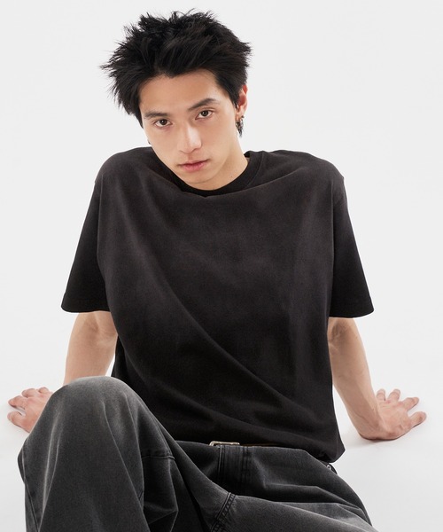 kutir(クティール)の「VINTAGELIKE DRAWCORD SUNFADED WASH TEE/ヴィンテージライクドローコードサンフェード加工TEE(Tシャツ/カットソー・メンズ・ネイビー/グレー/ブラック・LARGE/MEDIUM)」の15枚目の写真