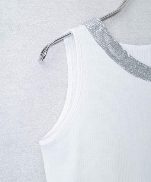 SWITCH BY ARCH(スイッチバイアーチ)の「【ARC】【SWITCH by ARCH】2way リブタンクトップ(Tシャツ/カットソー・レディース・オフホワイト/ブラック/ベージュ・FREE)」の10枚目の写真