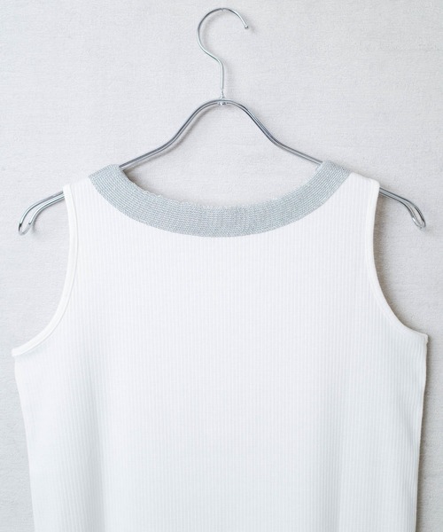 SWITCH BY ARCH(スイッチバイアーチ)の「【ARC】【SWITCH by ARCH】2way リブタンクトップ(Tシャツ/カットソー・レディース・オフホワイト/ブラック/ベージュ・FREE)」の12枚目の写真