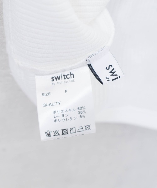 SWITCH BY ARCH(スイッチバイアーチ)の「【ARC】【SWITCH by ARCH】2way リブタンクトップ(Tシャツ/カットソー・レディース・オフホワイト/ブラック/ベージュ・FREE)」の13枚目の写真
