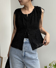 CAPRICIEUX LE'MAGE | レースリボンブラウス(シャツ/ブラウス)