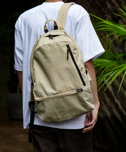 Healthknit（ヘルスニット）の「【Healthknit /ヘルスニット】撥水ナイロン11pocketsリュック HKB-1156B（バックパック/リュック・メンズ・ブラック/ベージュ/ネイビー/ブラウン/グレー・FREE）」の4枚目の写真